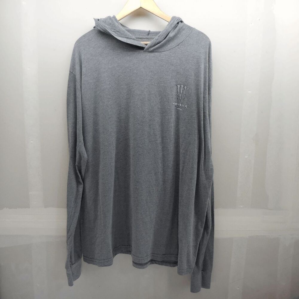 Monster Energy Ultra Hoodie Shirt Mens Size 2XL Gray Coca-Cola Outdoor Adventure